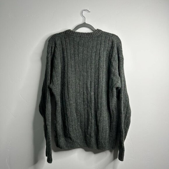 Green and grey cable knit sweater by High Sierra size - Picture 2 of 4